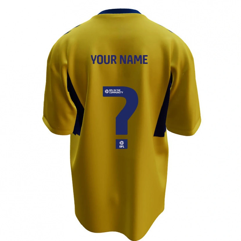 Danxen Women Your Name #0 Yellow Blue Away Jersey 2025/26 T-Shirt