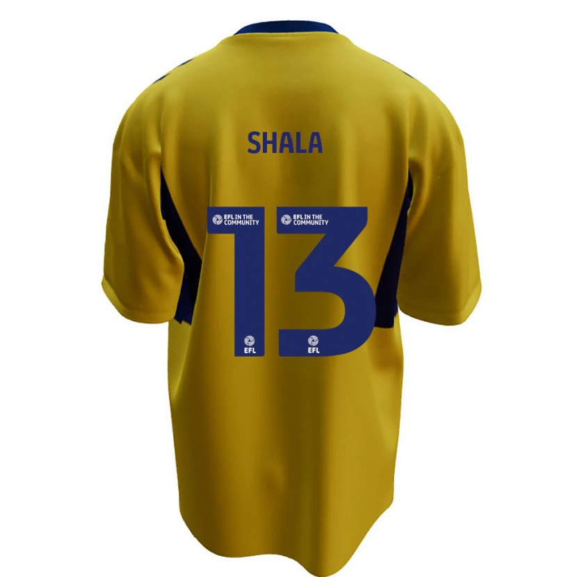 Danxen Women Laurence Shala #13 Yellow Blue Away Jersey 2025/26 T-Shirt