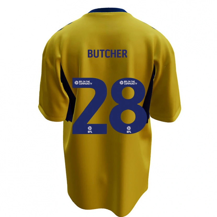 Danxen Women Matt Butcher #28 Yellow Blue Away Jersey 2025/26 T-Shirt