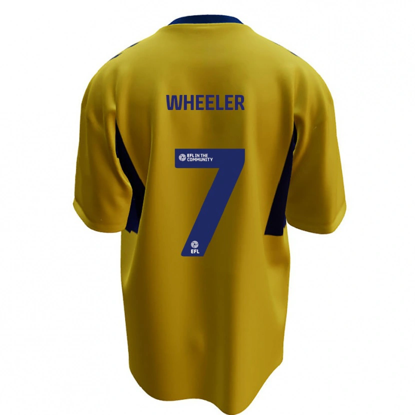 Danxen Women David Wheeler #7 Yellow Blue Away Jersey 2025/26 T-Shirt