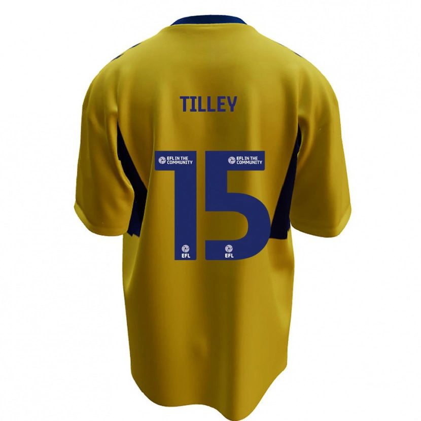 Danxen Women James Tilley #15 Yellow Blue Away Jersey 2025/26 T-Shirt