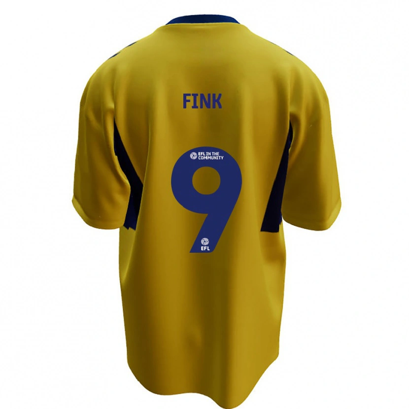 Danxen Women Bradley Fink #9 Yellow Blue Away Jersey 2025/26 T-Shirt