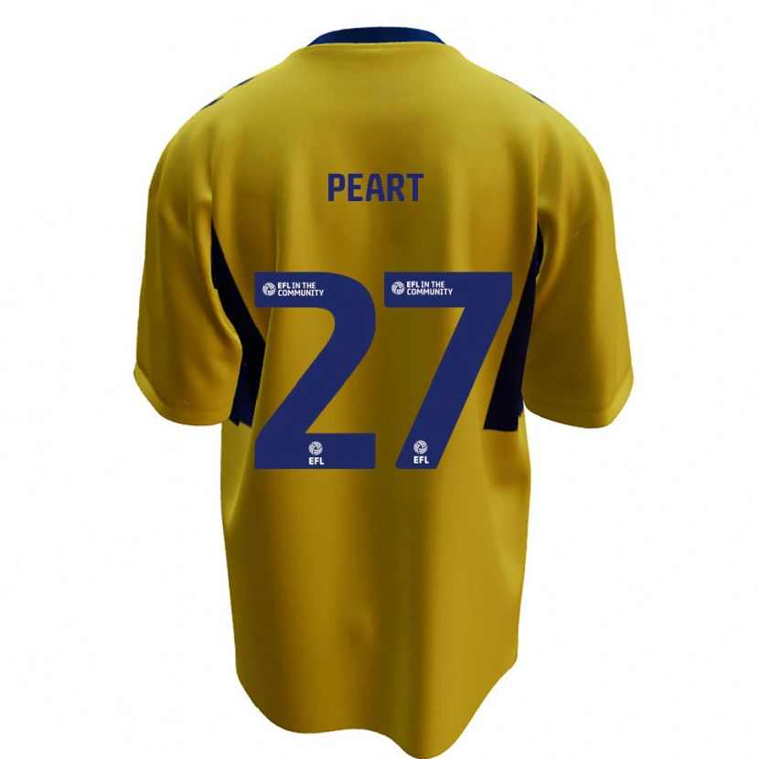 Danxen Women Brody Peart #27 Yellow Blue Away Jersey 2025/26 T-Shirt