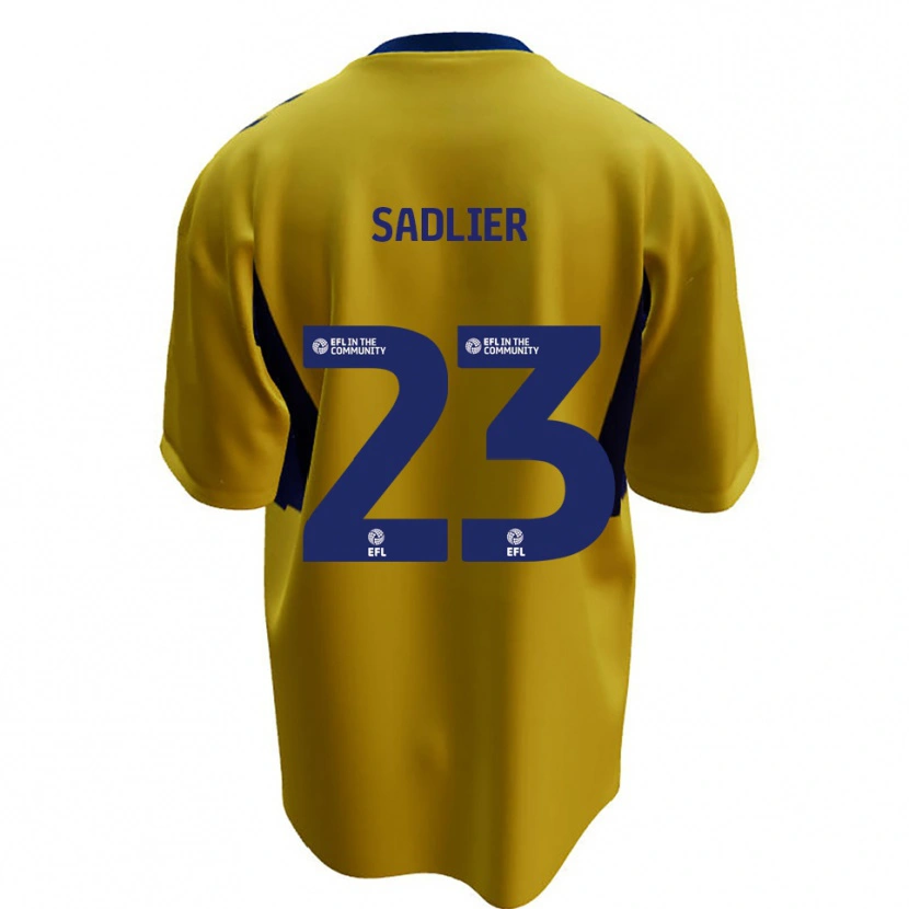 Danxen Women Kieran Sadlier #23 Yellow Blue Away Jersey 2025/26 T-Shirt