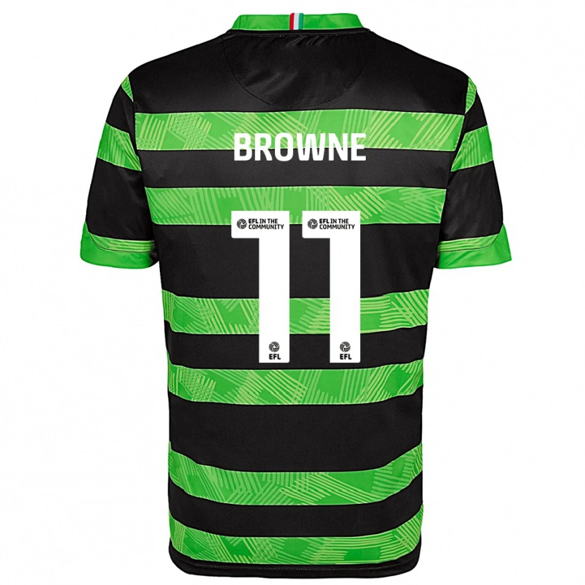Danxen Women Marcus Browne #11 Black Green Away Jersey 2025/26 T-Shirt