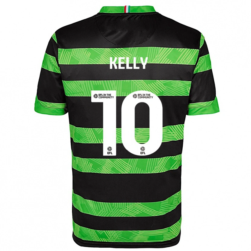 Danxen Women Josh Kelly #10 Black Green Away Jersey 2025/26 T-Shirt