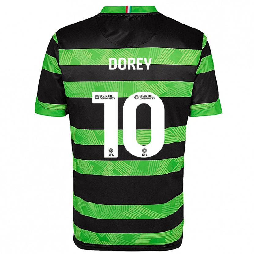 Danxen Women Ellie Dorey #10 Black Green Away Jersey 2025/26 T-Shirt