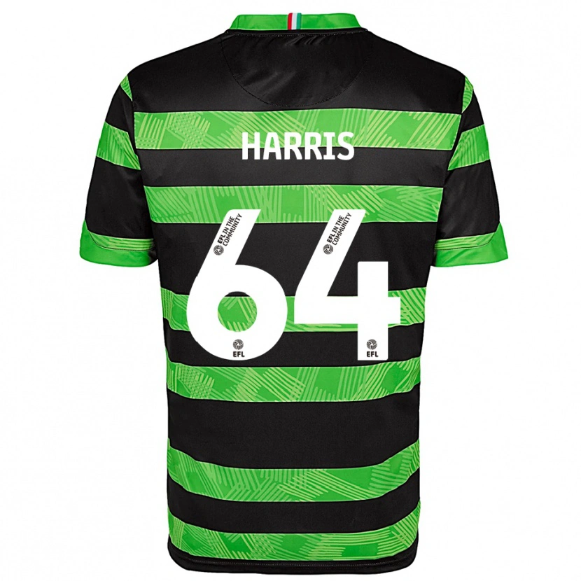 Danxen Women Conor Harris #64 Black Green Away Jersey 2025/26 T-Shirt