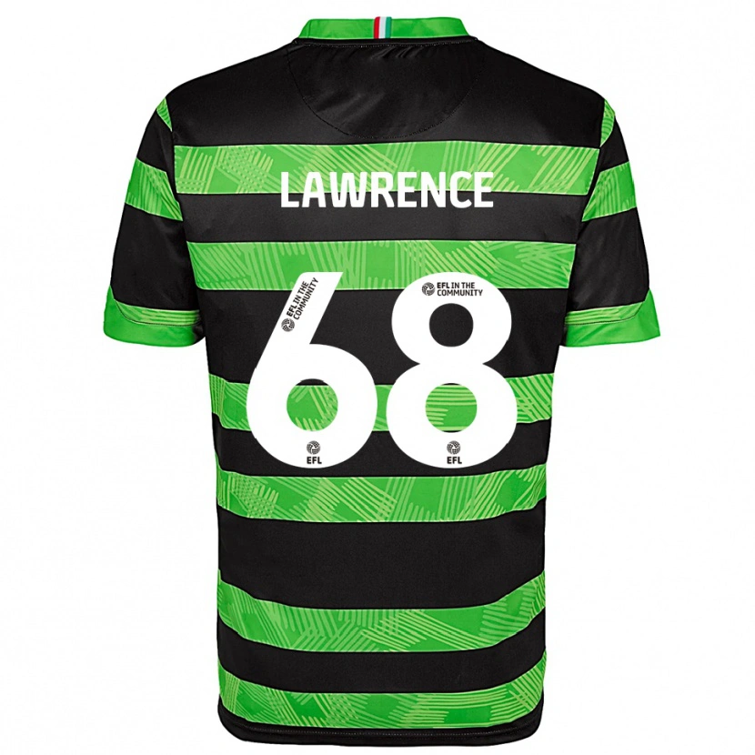 Danxen Women Jake Lawrence #68 Black Green Away Jersey 2025/26 T-Shirt