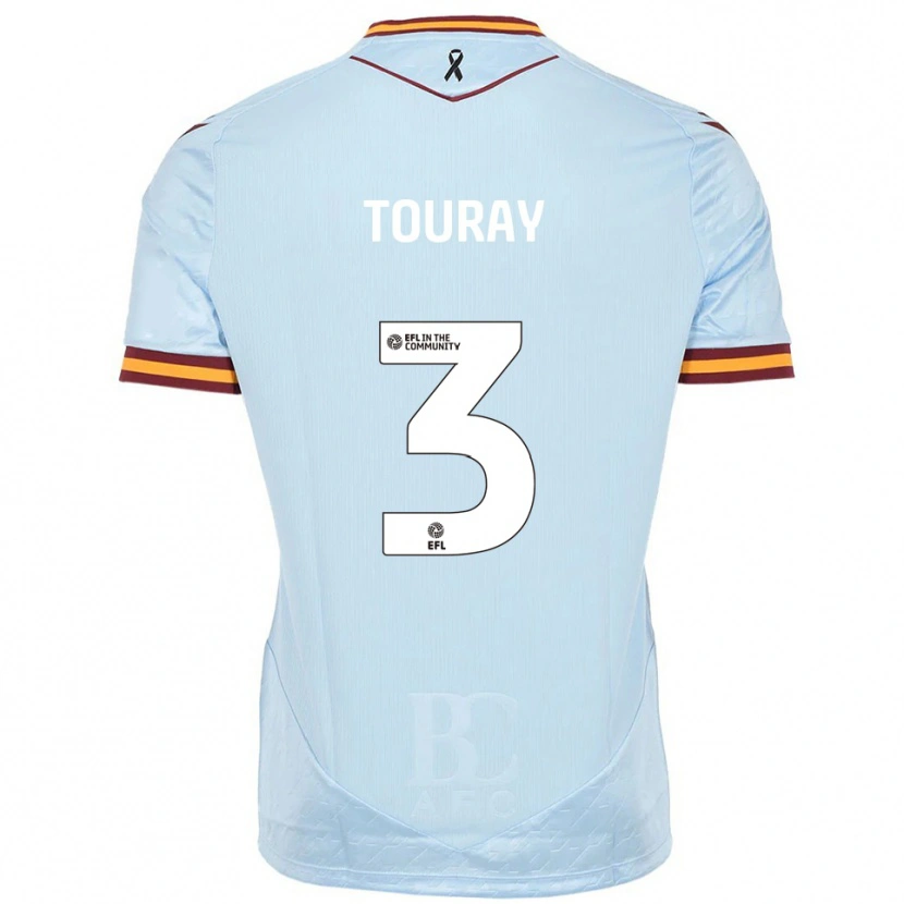 Danxen Women Ibou Touray #3 Sky Blue Away Jersey 2025/26 T-Shirt