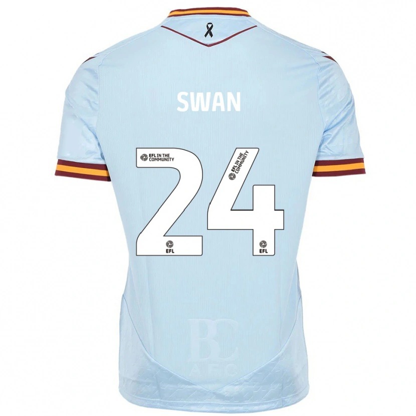 Danxen Women Will Swan #24 Sky Blue Away Jersey 2025/26 T-Shirt