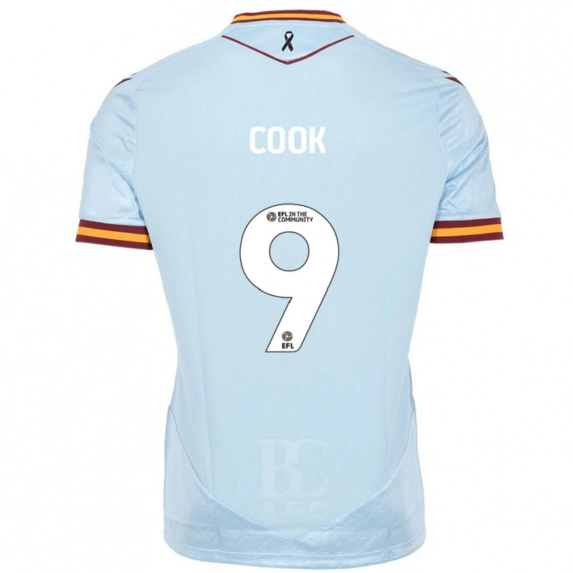 Danxen Women Andy Cook #9 Sky Blue Away Jersey 2025/26 T-Shirt