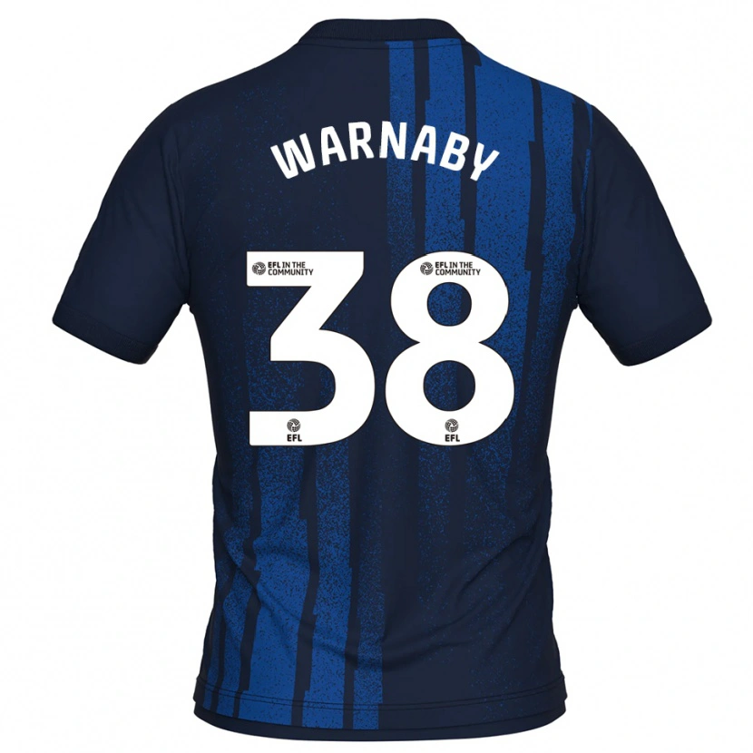 Danxen Women Lewis Warnaby #38 Navy White Away Jersey 2025/26 T-Shirt