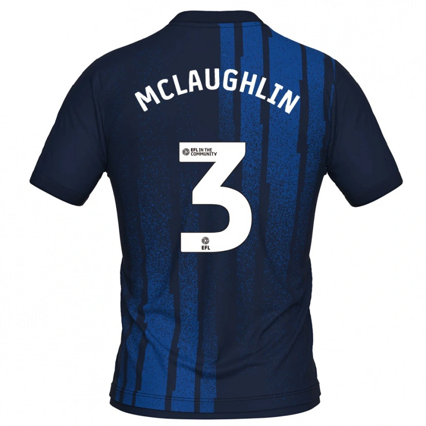 Danxen Women Stephen Mclaughlin #3 Navy White Away Jersey 2025/26 T-Shirt