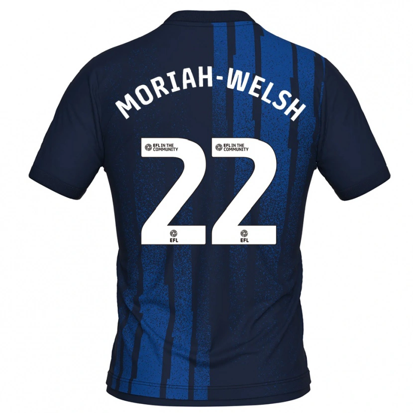 Danxen Women Nathan Moriah-Welsh #22 Navy White Away Jersey 2025/26 T-Shirt