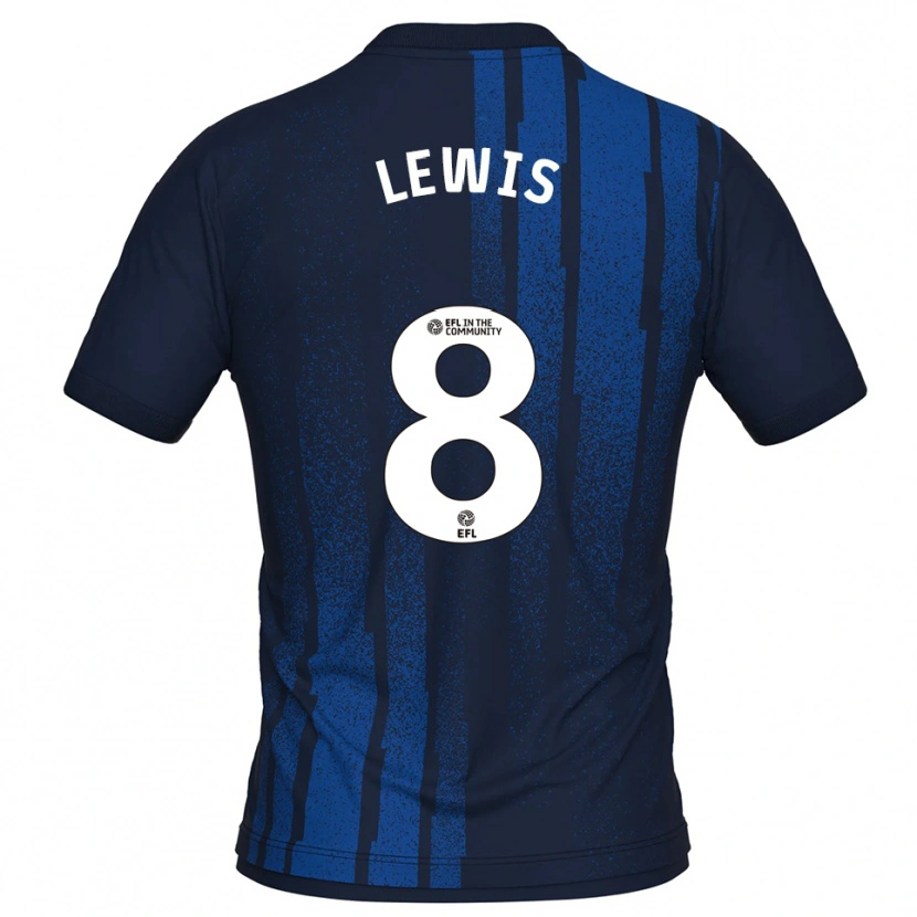 Danxen Women Aaron Lewis #8 Navy White Away Jersey 2025/26 T-Shirt