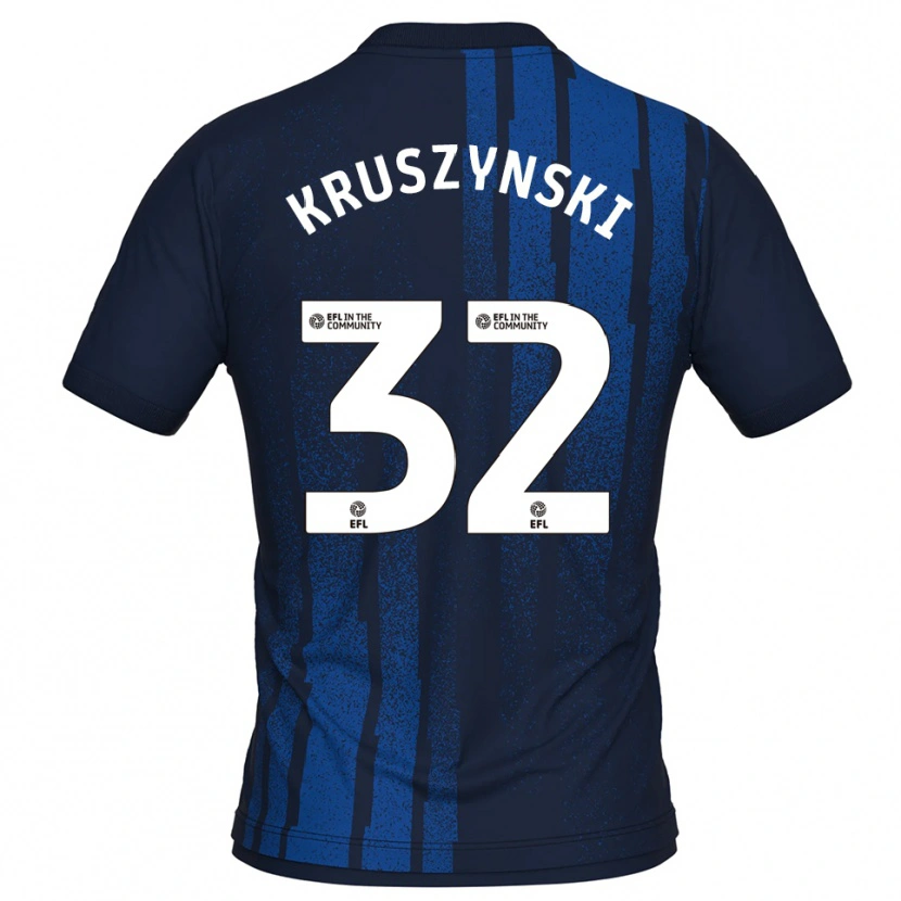 Danxen Women Jakub Kruszynski #32 Navy White Away Jersey 2025/26 T-Shirt