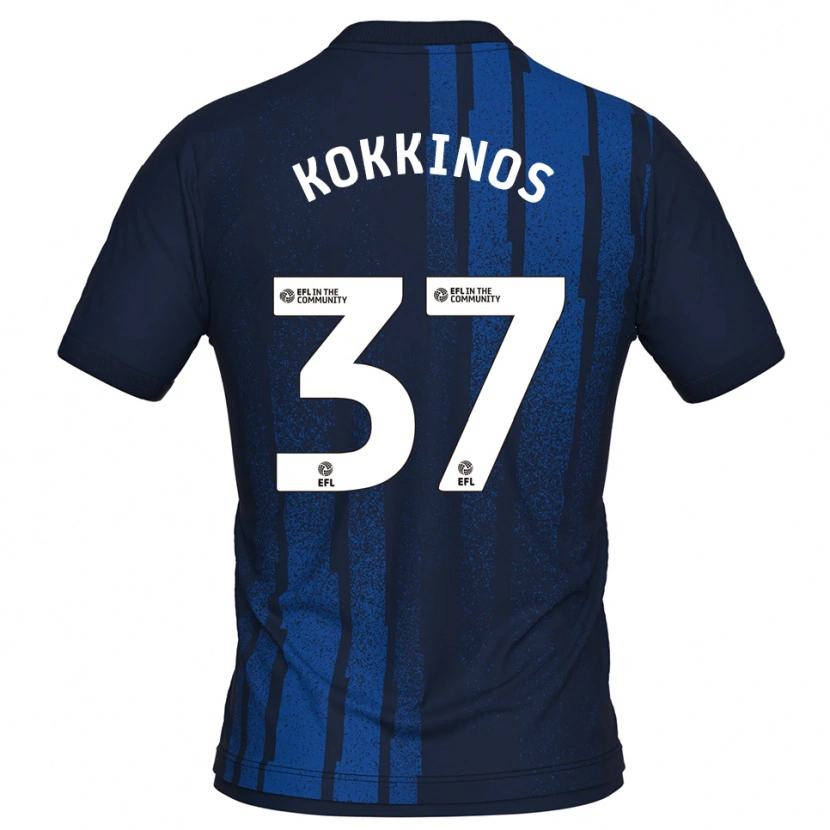 Danxen Women Ronnie Kokkinos #37 Navy White Away Jersey 2025/26 T-Shirt