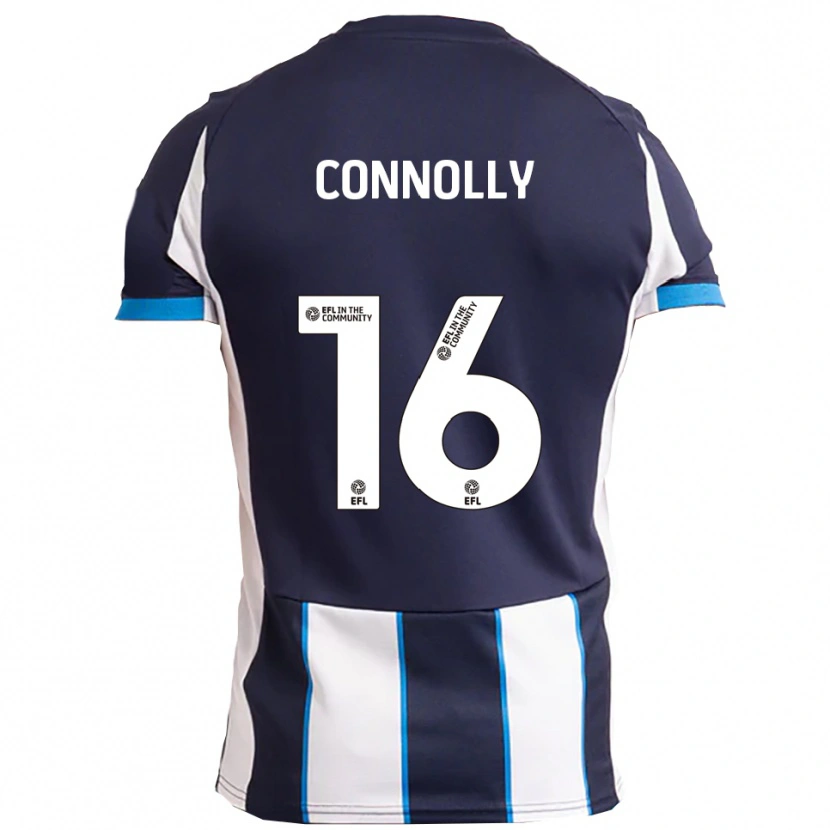 Danxen Women Callum Connolly #16 White Navy Away Jersey 2025/26 T-Shirt
