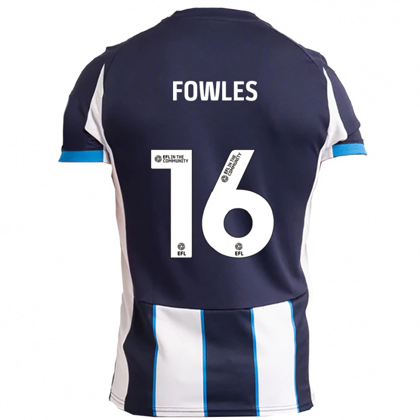 Danxen Women Josh Fowles #16 White Navy Away Jersey 2025/26 T-Shirt