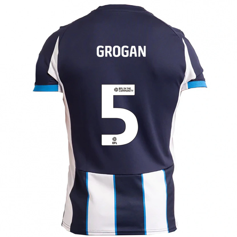 Danxen Women Christy Grogan #5 White Navy Away Jersey 2025/26 T-Shirt