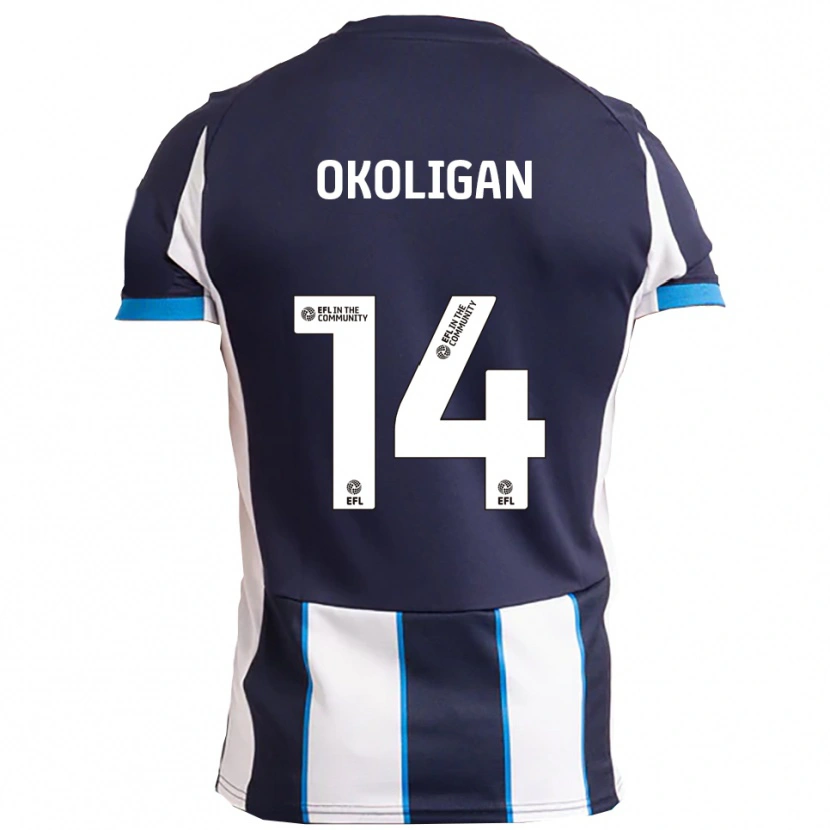 Danxen Women Desire Okoligan #14 White Navy Away Jersey 2025/26 T-Shirt