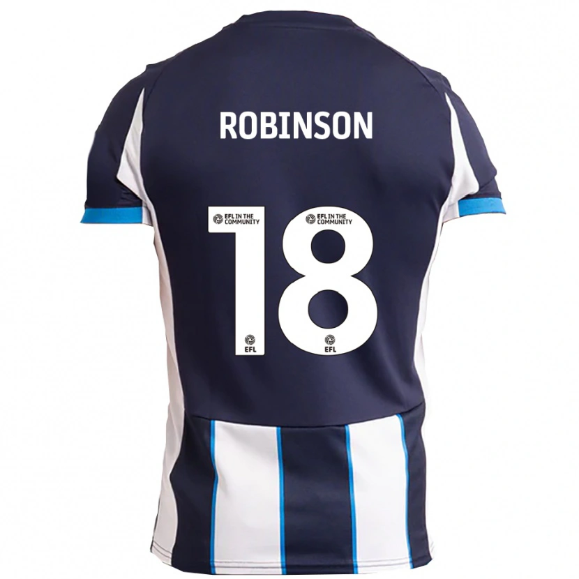 Danxen Women Josh Robinson #18 White Navy Away Jersey 2025/26 T-Shirt