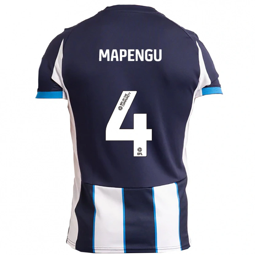 Danxen Women Nathaniel Mapengu #4 White Navy Away Jersey 2025/26 T-Shirt