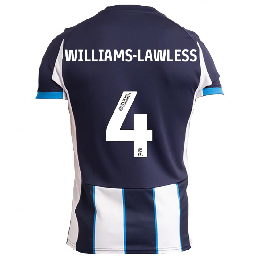 Danxen Women John Williams-Lawless #4 White Navy Away Jersey 2025/26 T-Shirt