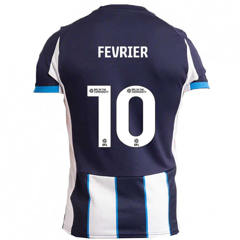 Danxen Women Jayden Fevrier #10 White Navy Away Jersey 2025/26 T-Shirt