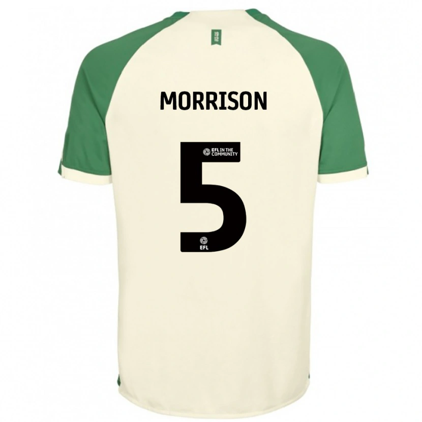 Danxen Women Michael Morrison #5 Off-White Green Away Jersey 2025/26 T-Shirt