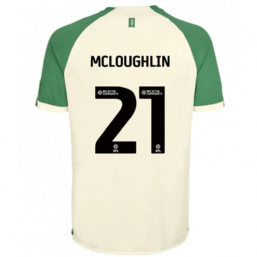 Danxen Women Shane Mcloughlin #21 Off-White Green Away Jersey 2025/26 T-Shirt