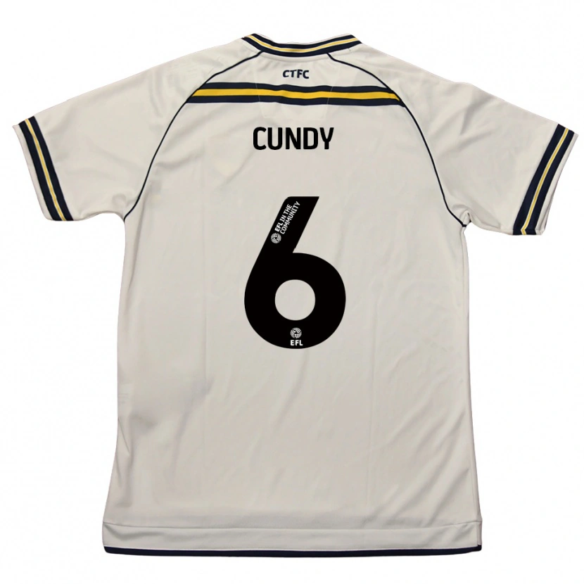 Danxen Women Robbie Cundy #6 White Navy Away Jersey 2025/26 T-Shirt