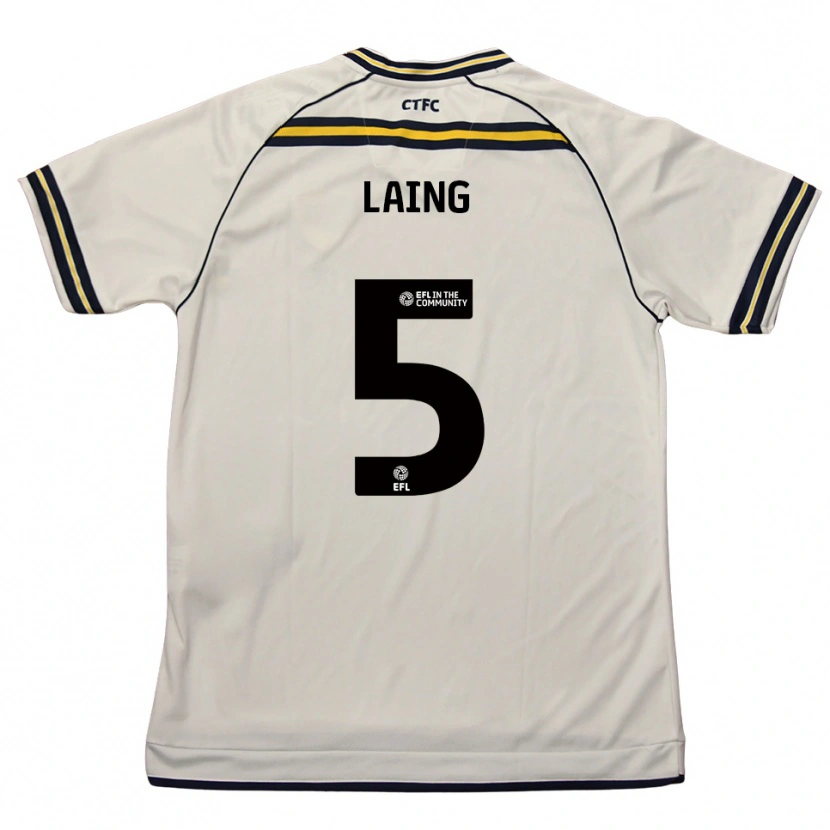 Danxen Women Levi Laing #5 White Navy Away Jersey 2025/26 T-Shirt