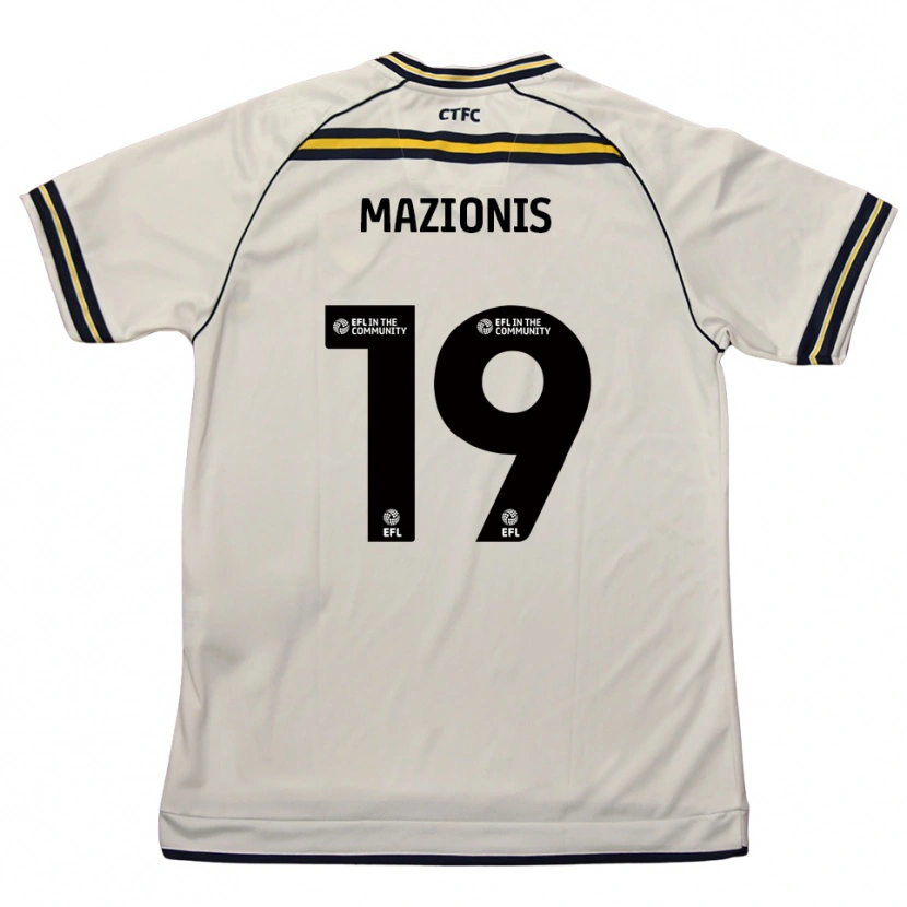 Danxen Women Jokūbas Mažionis #19 White Navy Away Jersey 2025/26 T-Shirt