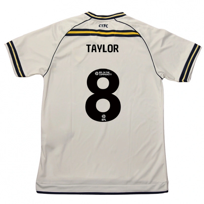 Danxen Women Charlie Taylor #8 White Navy Away Jersey 2025/26 T-Shirt