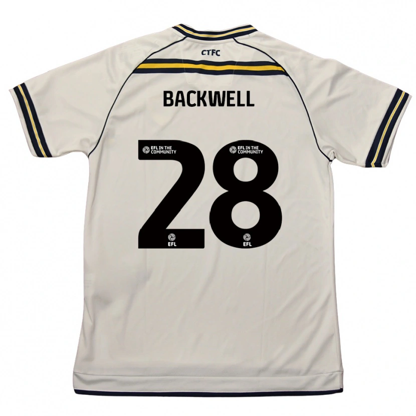 Danxen Women Tommy Backwell #28 White Navy Away Jersey 2025/26 T-Shirt