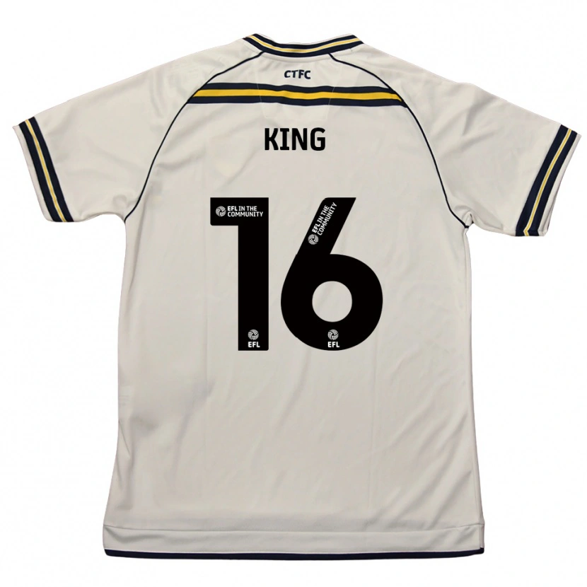 Danxen Women Fred King #16 White Navy Away Jersey 2025/26 T-Shirt