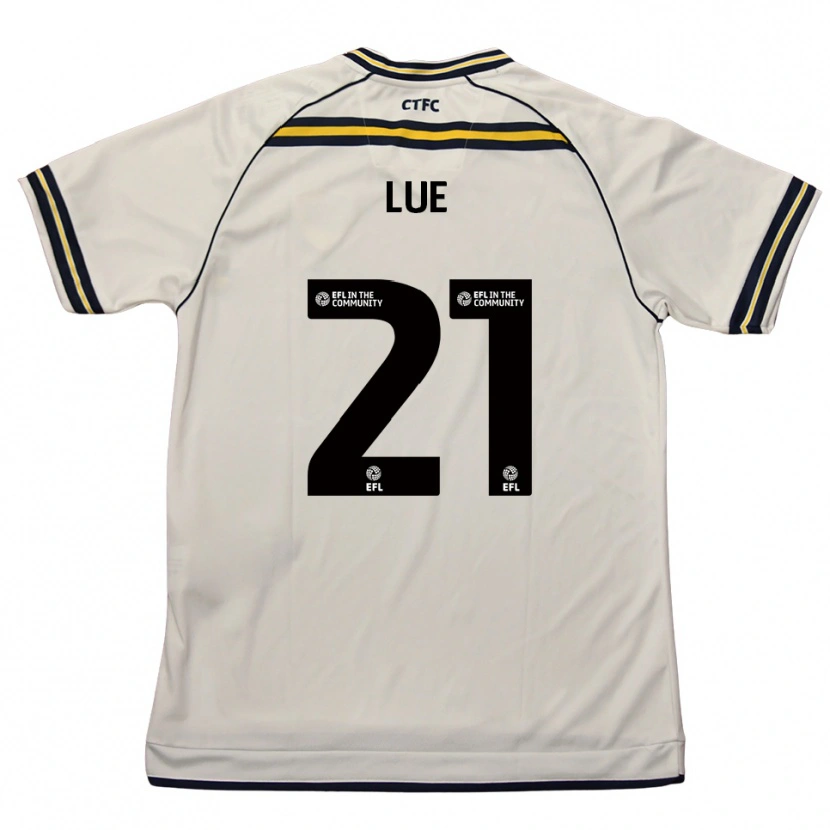 Danxen Women Una Lue #21 White Navy Away Jersey 2025/26 T-Shirt