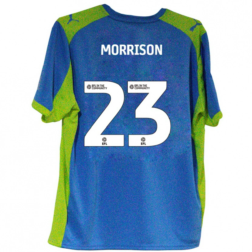Danxen Women George Morrison #23 Sky Blue Yellow Away Jersey 2025/26 T-Shirt