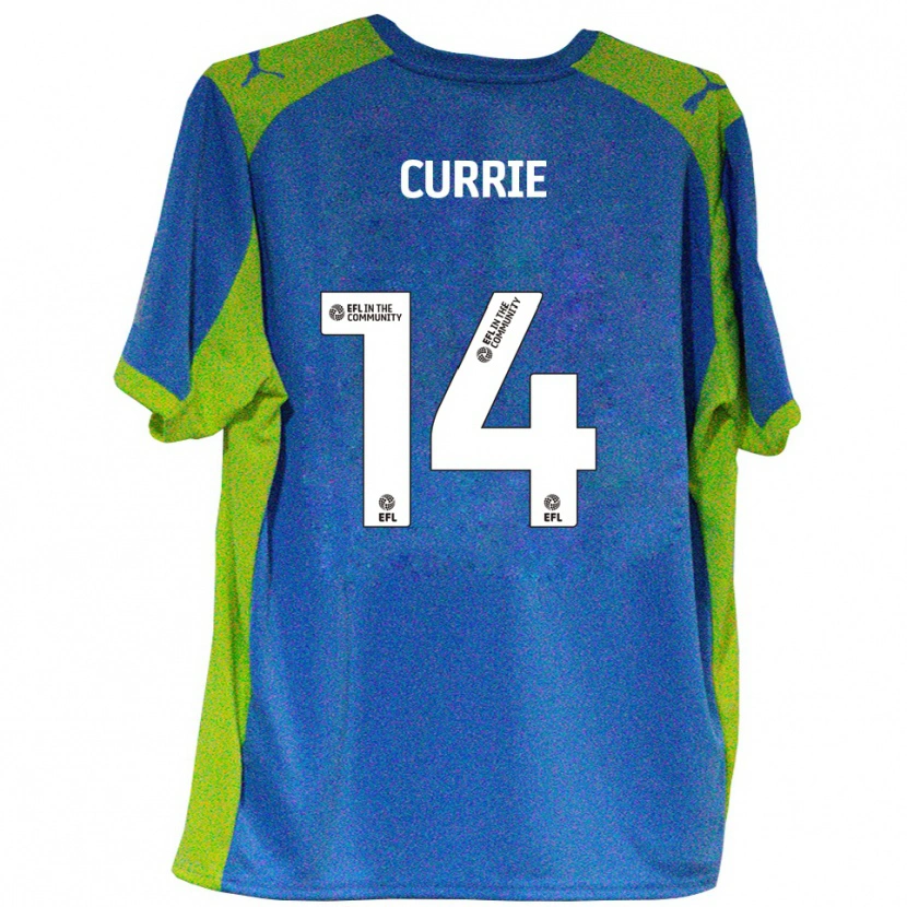 Danxen Women Harvey Currie #14 Sky Blue Yellow Away Jersey 2025/26 T-Shirt