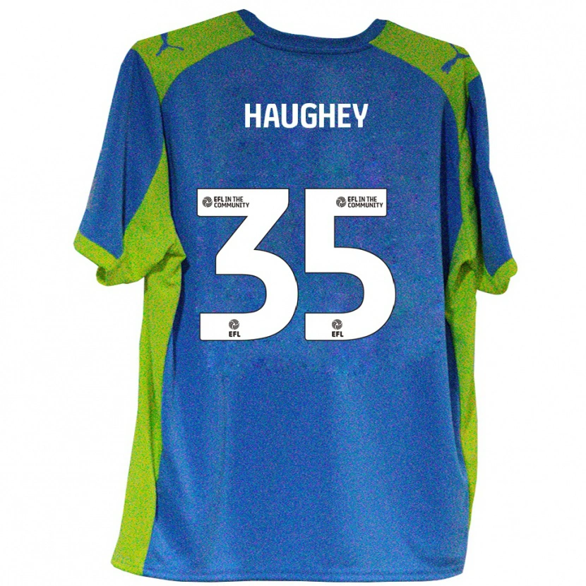 Danxen Women Conor Haughey #35 Sky Blue Yellow Away Jersey 2025/26 T-Shirt