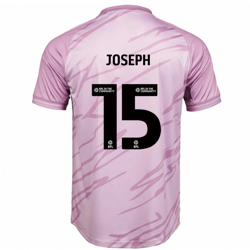 Danxen Women Megan Joseph #15 Pink Black Away Jersey 2025/26 T-Shirt