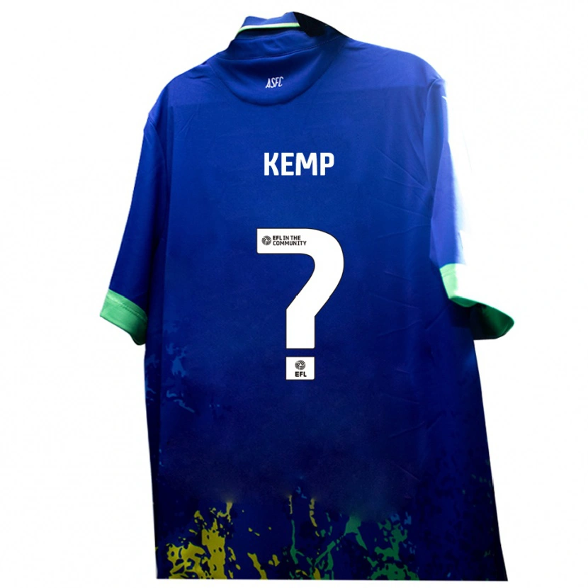 Danxen Women James Kemp #0 Blue Yellow Away Jersey 2025/26 T-Shirt