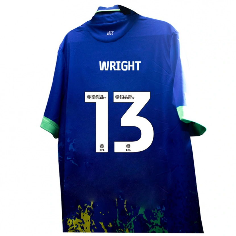 Danxen Women Oliver Wright #13 Blue Yellow Away Jersey 2025/26 T-Shirt