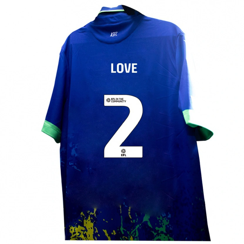 Danxen Women Donald Love #2 Blue Yellow Away Jersey 2025/26 T-Shirt