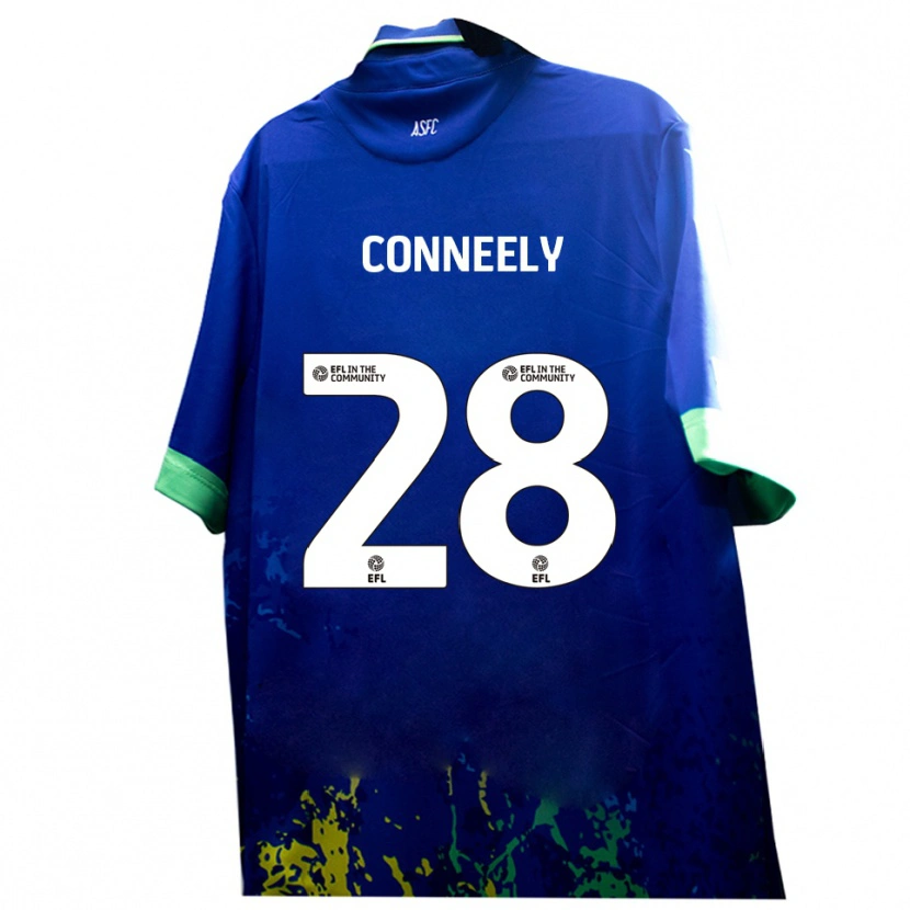 Danxen Women Seamus Conneely #28 Blue Yellow Away Jersey 2025/26 T-Shirt