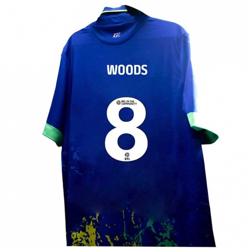 Danxen Women Ben Woods #8 Blue Yellow Away Jersey 2025/26 T-Shirt