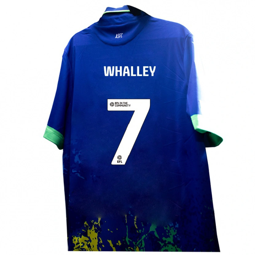 Danxen Women Shaun Whalley #7 Blue Yellow Away Jersey 2025/26 T-Shirt