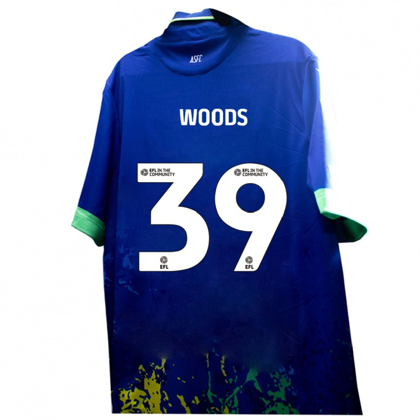 Danxen Women Josh Woods #39 Blue Yellow Away Jersey 2025/26 T-Shirt